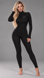 BLACK ICON JUMPSUIT